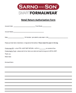 Return Authorization Form